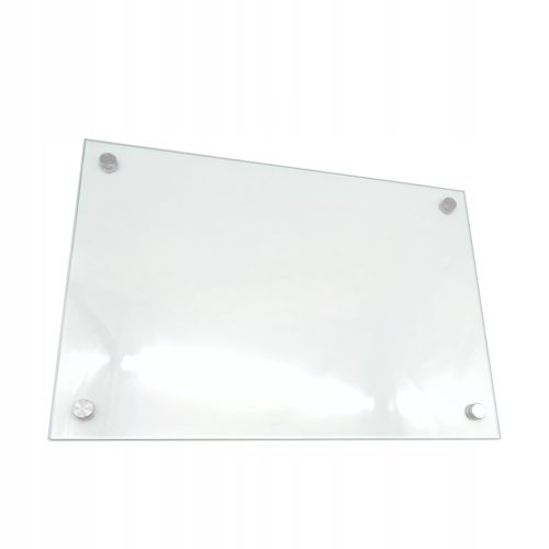 Glasscheibe 70 x 50 x 6 mm gehärtetes Glas + Glasmontagesatz mit 15 mm Abstand 4 Stk
