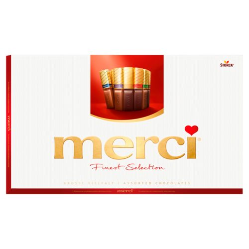 MERCI Pralinenbox 400g – Fünf Ausgewählte Schokoladenkollektionen