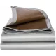 Schwerlast-Schutzplane Silber-Braun 10x15m UV-Schutz und Wasserdicht