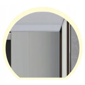  Runder LED-Spiegel, abgeschrägte Seite, 100 mm, rahmenlos