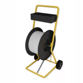 Abrollwagen für PP-Bänder, Umreifungsmaschine