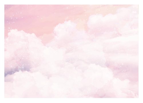 Fototapete SKY CLOUDS Mädchen Rosa 416x254