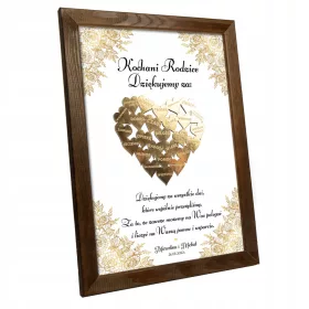  DANKE AN ELTERN, GROSSELTERN, 3D-HERZ-HOCHZEIT