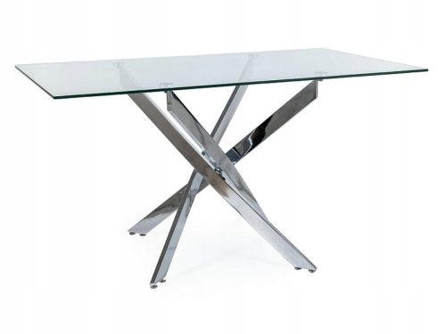  Rechteckiger Tisch Signal Tables 140 x 80 x 75cm silber