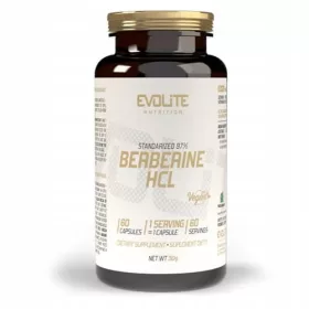   Evolite Berberin HCL 97% - 60 Vegane Kapseln für Cholesterinmanagement und Gewichtsreduktion