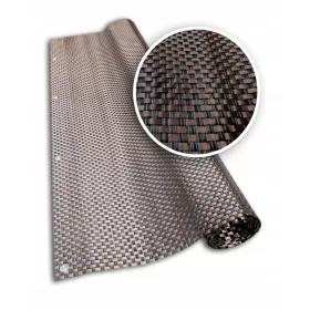    MatBrown Technorattan-Abdeckung für Torzaun, Zaun nach Maß in Metern