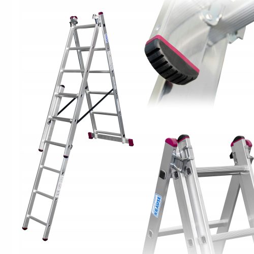 Krause Leiter 4,55 m Aluminium 3 x 18 bis 150 kg