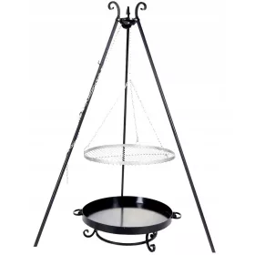  Gartengrill Dreibein Edelstahlrost + Feuerstelle 80cm