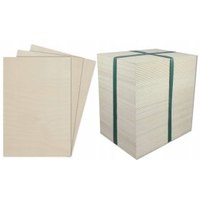 3 mm CNC-Lasersperrholz, A4-Format, Klasse 1, 100 Stück