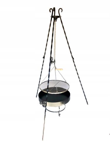  GARTENGRILL DREIBEIN INOX ROST + KAMIN 70CM