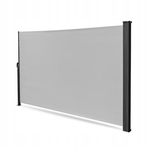 Markisen, Abdeckungen und Matten für Garten, Terrasse und Balkon Aga Seitenmarkise 160 x 300 cm hellgrau