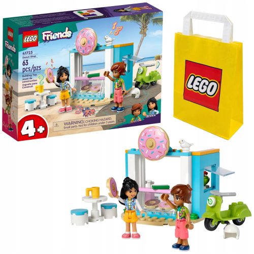  LEGO Friends 41723 Donut-Konfekt + Papiertüte LEGO 6315786 gelb 24x8x18 cm