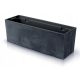  Prosperplast Blumentopf 77 cm x 23,5 x 24,6 cm, Kunststoff in Grau- und Silbertönen