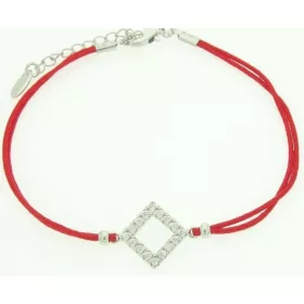  PROMI-ARMBAND, RHODINIERTER SILBERRHOMBUS-ZIRKONIA