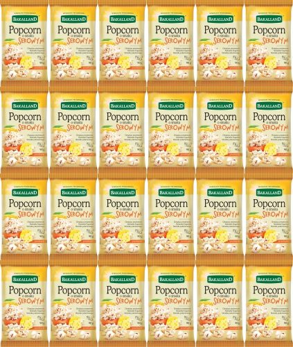 24x Bakalland Käse-Popcorn für die Mikrowelle, 90g
