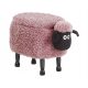 Beliani rosa Hocker