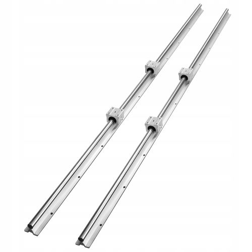 VEVOR Linearschiene 2 Stück SBR20-1500MM 4 Schieber