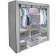  Timetrade Kleiderschrank GROSSER GARDEROBE MATERIAL GARDEROBE XXL 130 x 175 x 45 cm Grautöne