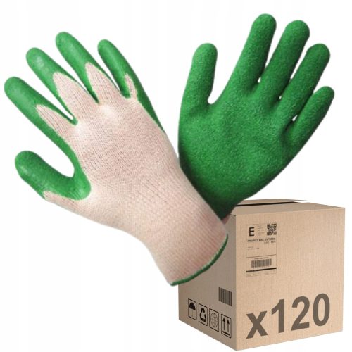 CON-Handschuhe Beschichtete Schutzhandschuhe grün Größe 11 - XXL 120 Paar
