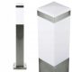 Lichtmasten, Garten Interlook E27 quadratischer Lichtmast, 65 cm, Silber