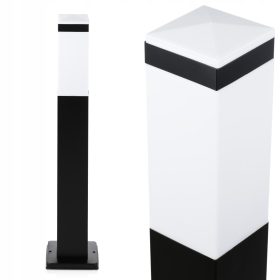  Interlook E27 quadratischer Lichtmast, 65 cm, schwarz