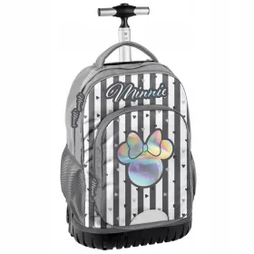   Multifunktionaler Rucksack auf Rädern - Minnie Maus Design - Ideal für Schule und Freizeit