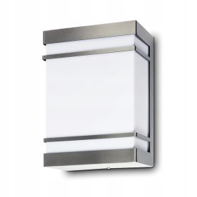    Kwazar Luminaire Gartenwandleuchte, Grau- und Silbertöne, E27, 15 W