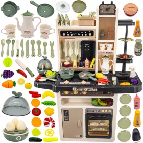    Multifunktionaler Küchen-Eierkocher, Dampfgeräusch, Kühlschrank, Haube, Ofen, Wasserhahn, LEDs