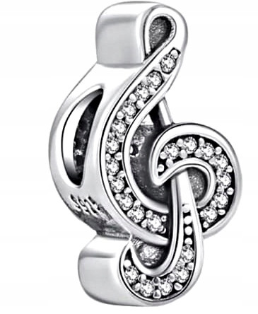  MD CHARMS Perlen NOTE Note Musik SILBER 925