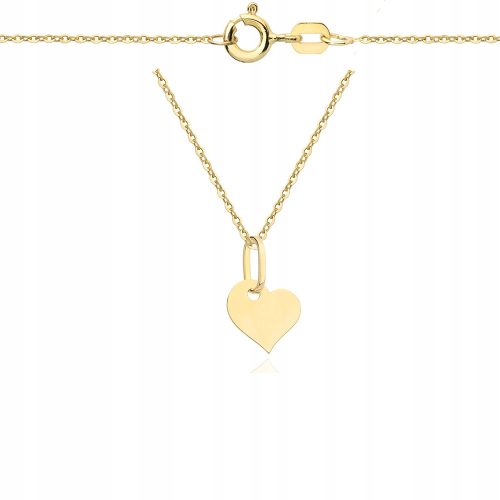  585er Goldkette mit Herz, graviert