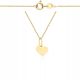  585er Goldkette mit Herz, graviert