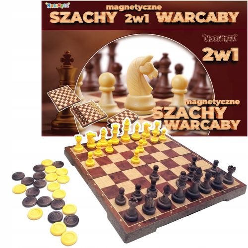  SCHACH UND DAME 2IN1 MAGNETISCHES SITRON-SPIEL