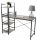  Tutumi Loft rechteckiger Schreibtisch 120 x 49 x 120,5 cm Wenge-Eiche + Etikettenaufkleber