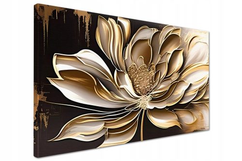Bilder an der Wand ArtisArt Lilien Leinwandgemälde 80x120 cm
