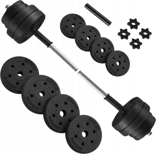  Songmics beschichtete/gummierte verstellbare Hanteln 2x 15 kg
