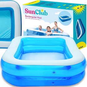 Retoo rechteckiger aufblasbarer Pool 180 x 130 cm