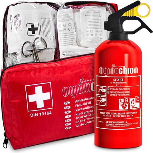 Pulverfeuerlöscher Ogniochron GP-1z BC/MP 1,7 kg + Erste-Hilfe-Set Reflex-Polska 29820
