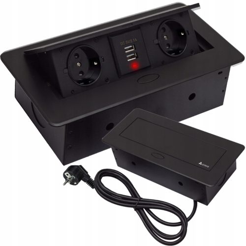  Steckdose, Tisch-USB Izoxis schwarz