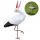  GARTENSTORCH, STEHEND, GARTENFIGUR, DEKO