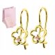  585 GOLD OHRRINGE BLUMEN FÜR EIN MÄDCHENGESCHENK
