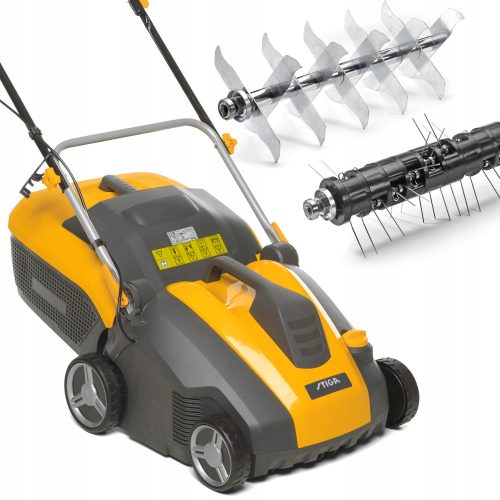 Grubber, Vertikutierer und Belüfter für Gras, Rasen und Erde Stiga Belüfter, Vertikutierer 38 cm 1500 W