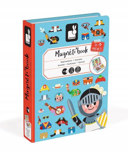  Janod Magnetibook Magnetblöcke Kostüme Junge 36 Stk.
