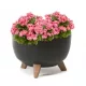  Blumentopf Lamela 47 cm x 47 x 27,5 cm Durchmesser 47 cm Kunststoff schwarz