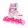  RAVEN Zoya Pink verstellbare Rollschuhe 30–33 LED-Räder