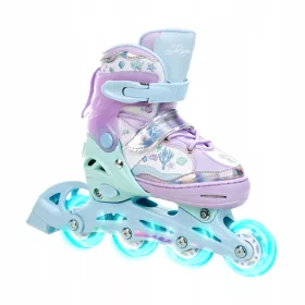  Inlineskates Rollschuhe 4in1 RAVEN Isla 27-30 LED-Räder
