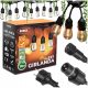  Berge Lichtergirlande 1000 cm Netz schwarz + 5× Berge Girlandenhaken 9507 2 cm