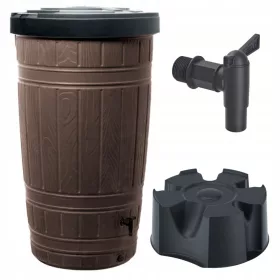  Regenwassertank 265 l 136 x 65 cm braun