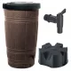  Regenwassertank 265 l 136 x 65 cm braun