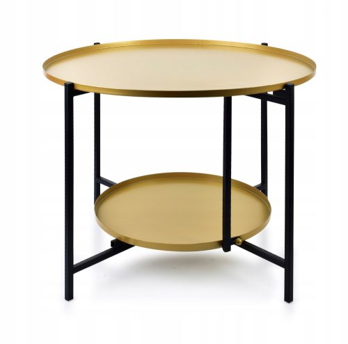  Mondex Lucas Tisch rund 60,5 x 60,5 x 45 cm Gold