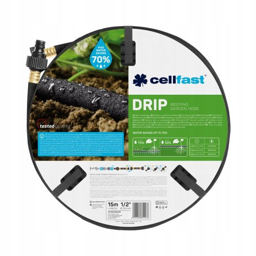  Cellfast Tropfbewässerungsschlauch 15m 1/2"